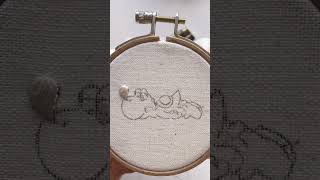 【刺繍動画】ヨッシーの刺繍してみた #刺繍 #ヨッシー#Nintendo#shorts