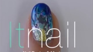 シーグラスネイル / Sea Glass Nail Art