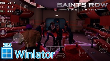 Saints Row The Third Winlator Glibc Cmod Snapdragon 695 Game Test