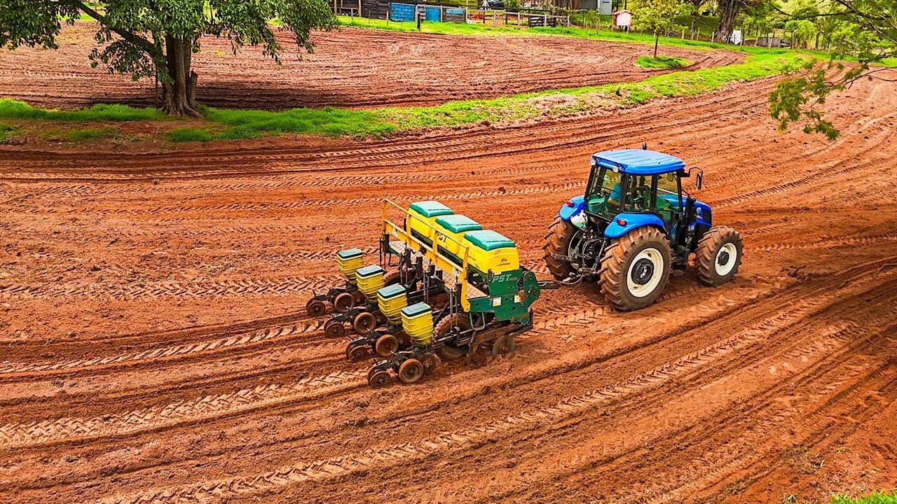 PLANTANDO MILHO PELA PRIMEIRA VEZ NA MINHA FAZENDA
