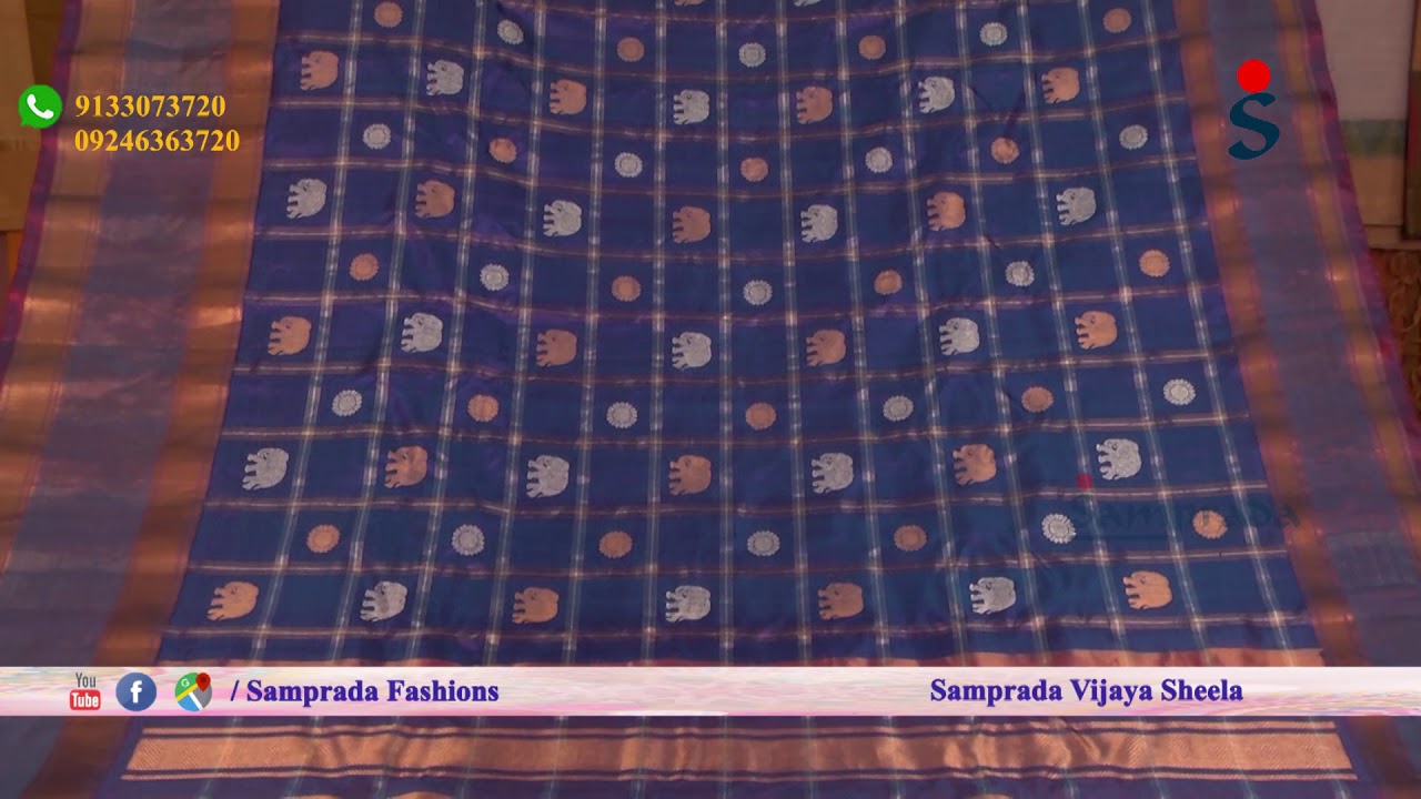 Samprada Gadwal Pure Silk Sarees || Turning Peacock motifs || Bridal || Wedding & Festive Collection