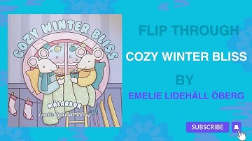 NEW! Cozy Winter Bliss by Emelie Lidehäll Öberg | A Cute & Cozy Seasonal Coloring Book #flipthrough