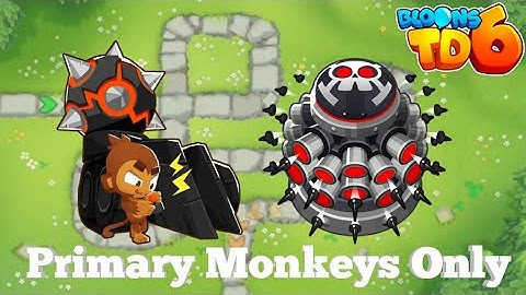 Bloons TD 6 - Monkey Meadow CHIMPS with Primary Monkeys only
