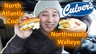 Culver&#39;s Northwoods Walleye and North Atlantic Cod Sandwich Food Review #culvers #fishsandwich