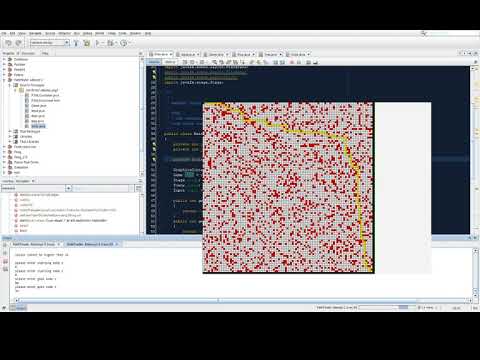 simple java path finding demo - YouTube
