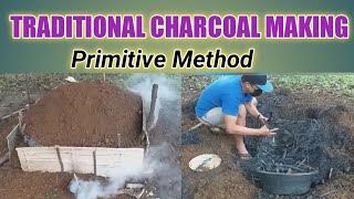 How to Make Wood Charcoal? | Traditional Charcoal Making Process | Primitive Method