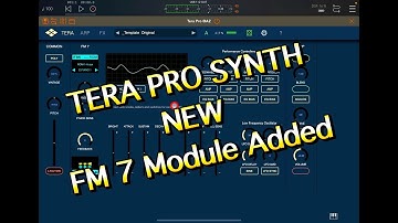 TERA PRO by Virsyn - NEW FM 7 Sound Engine - Full 6 Operator FM Synth - Demo for the iPad