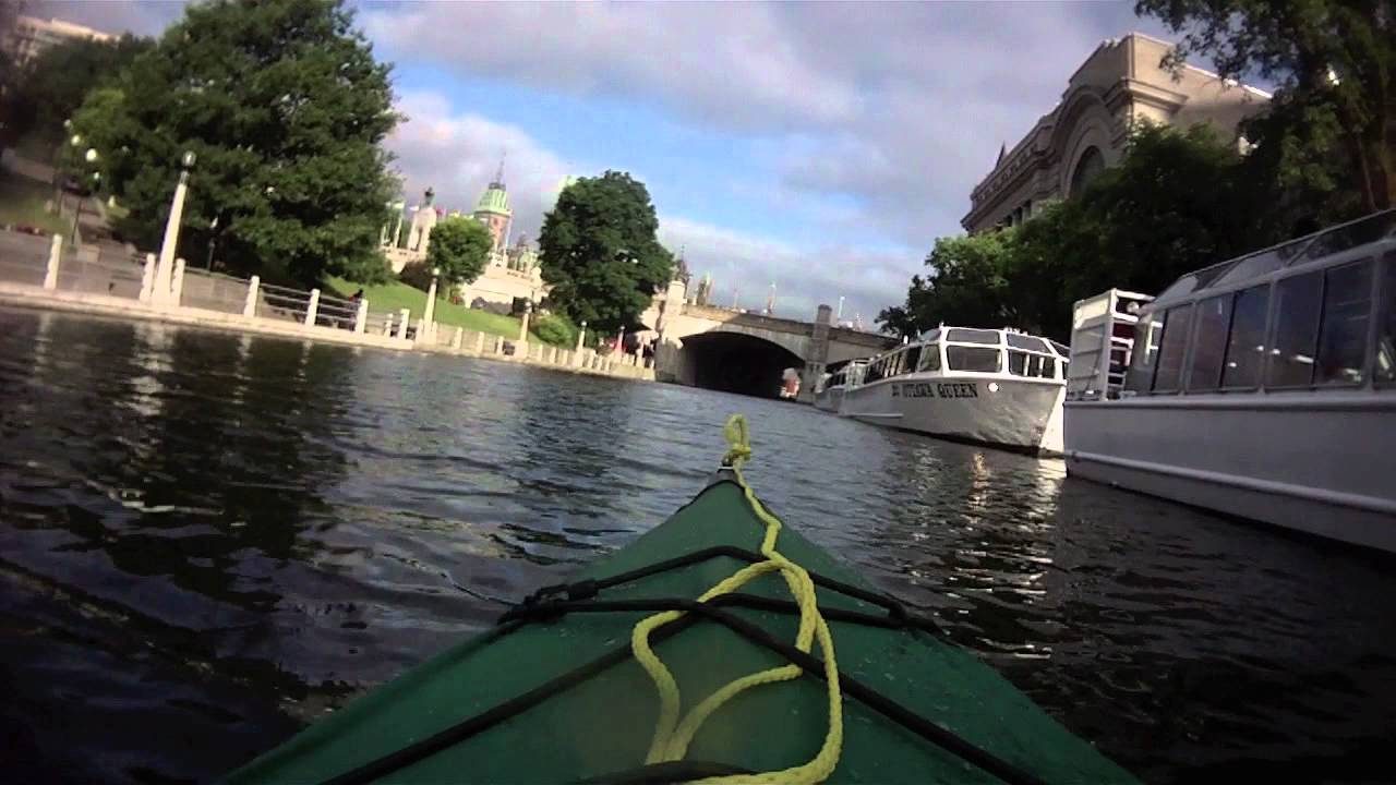 Kayaking the Rideau Canal, Downtown Ottawa, June 13, 2012 YouTube