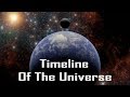 Timeline of the universe from birth to death