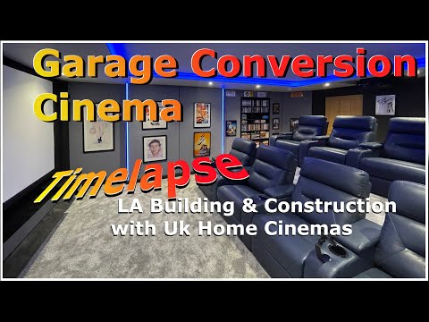 Garage Conversion Home Cinema Timelapse