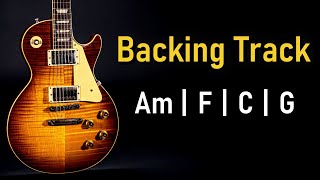 Blues Rock BACKING TRACK A Minor | Am F C G | 120 BPM | Guitar Backing Track
