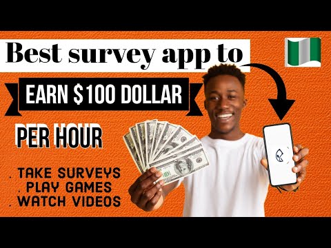 Best survey app to Earn $100 dollars per hour (paidwork.com)how to make money online in Nigeria