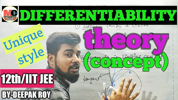 DIfferentiability for 12th/IIT JEE, by-deepak roy sir