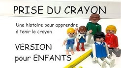 PRISE DU CRAYON 2: L'histoire de la voiture présentée aux enfants (ergothérapie)