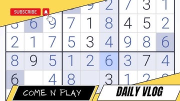 Sudoku | Medium Challenge | Come n Play