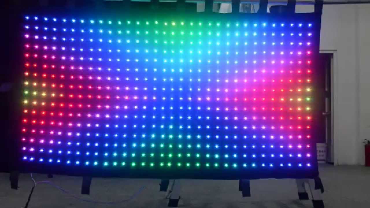 P60mm 2x1m Led Video Cloth Led Vision Curtain Led Video Curtain