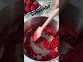 Strawberry 🍓 creamy dish #shortvideo #macaroni #foodie #potluck #palestine #israel #viral #tiktok