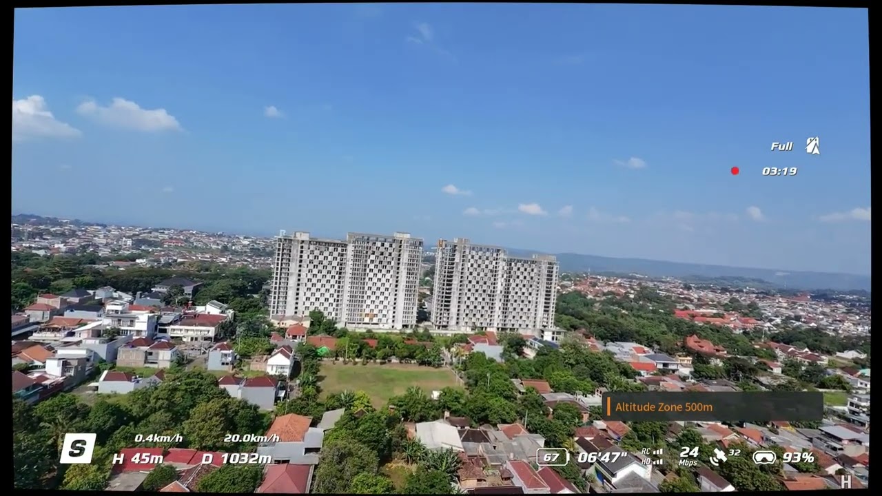 Test long range DJI Neo didalam kota