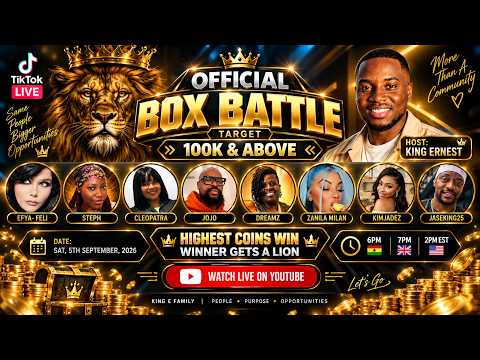 100k target official box battle on 5th September 2026