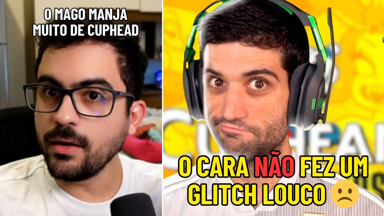 REACT do REACT do mago REAGINDO a speedrun do CUPHEAD (REACT)