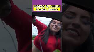 Usando su chicle robaba dinero #shortvideo