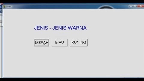 Tutorial Membuat Tulisan berubah warna dengan menggunakan DELPHI 7