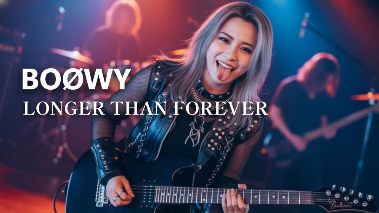 LONGER THAN FOREVER - BOØWY │ Hard Rock & Metal Arrangement │ AI Generated Music Song