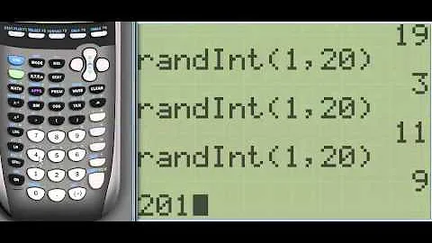 Using the TI-83/84 to generate random numbers﻿