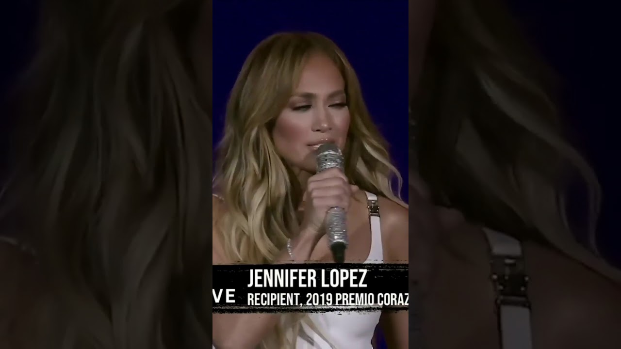 Jennifer lopez talking Spanish in iheart music awards YouTube