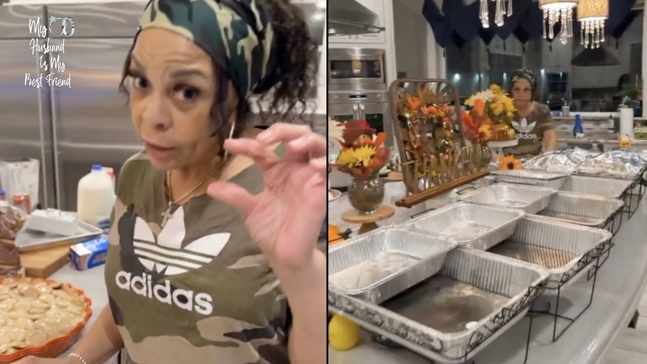 David Mann Tries To Eat Dessert Before Wife Tamala Finished Cooking Her Holiday Spread! 🦃