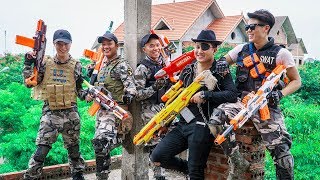 LTT Game Nerf War : Warriors SEAL X Skills Nerf Guns Fight Inhuman Group Escape From Trap Of Enemy