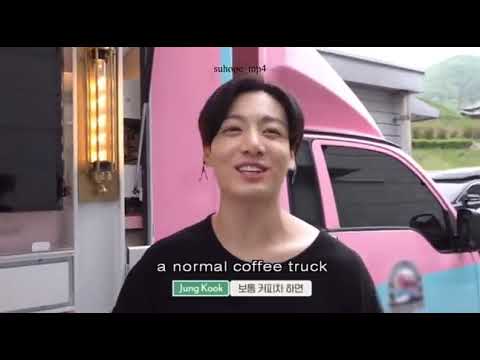 Coffee truck from Jhope to Suga!! on Daechwita MV shooting set!!