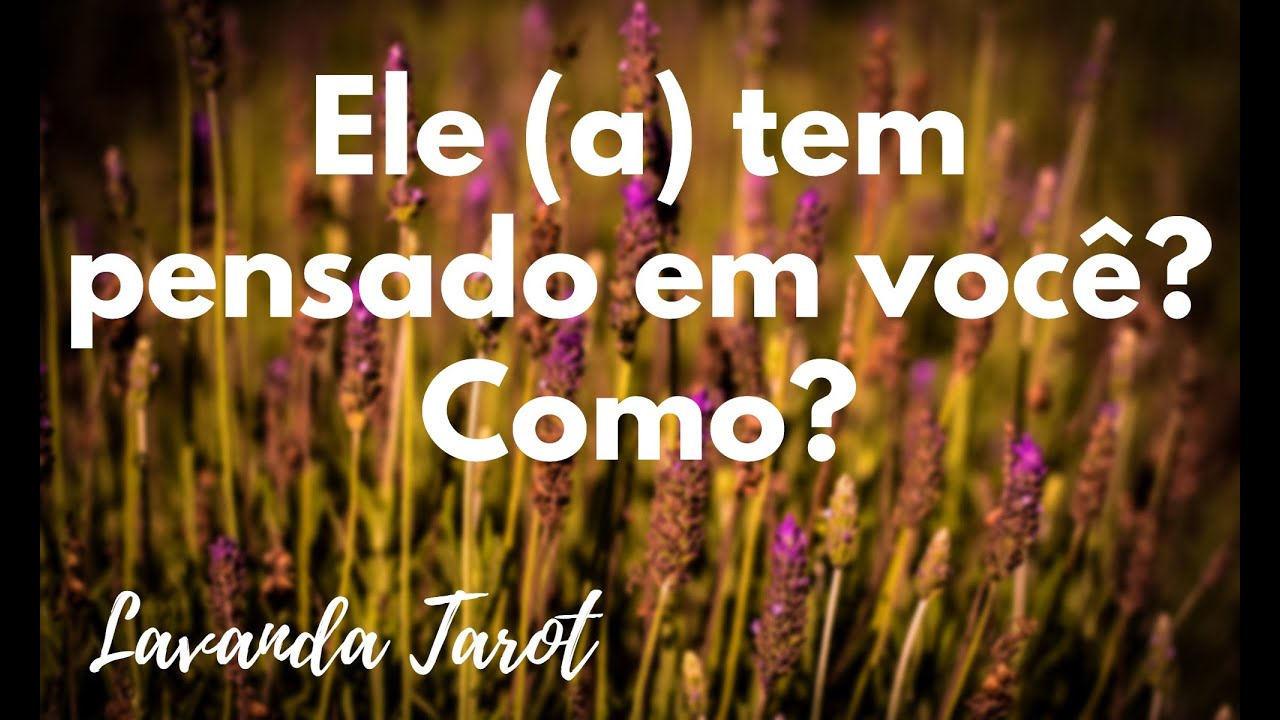 #tarot 💜💌 Ele (a) tem pensado em você? Como?💜💌