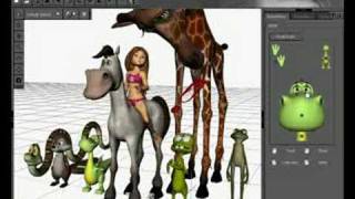DAZ Studio plugin - PowerPose at work on more figure