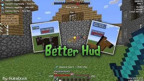 Minecraft | BETTER HUD MOD | Mod Showcase
