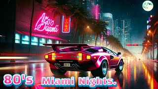 Cruise Through Retro Miami | A Synthwave Lofi Experience