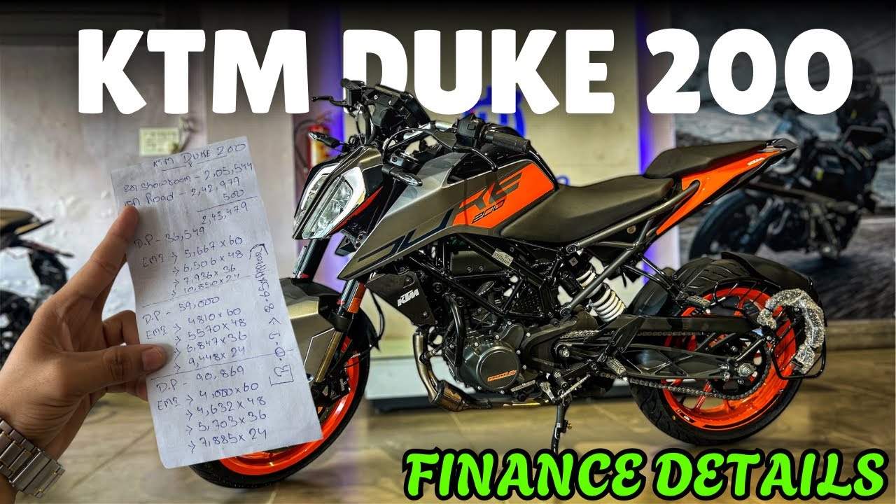 🔥 KTM Duke 200 Finance Details | EMI, Down Payment, Interest Rate & On-Road Price Explained!