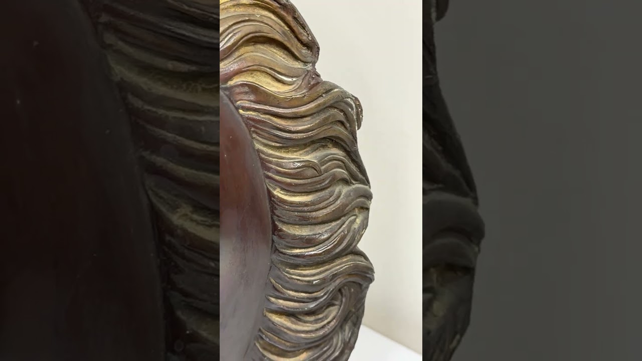 Italian Bronze Horse Head Sculpture Expressive Romanelli Studio