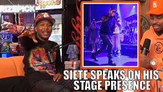 Siete Speaks On How He Has Improved His Stage Presence