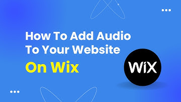 How To Add Audio To Your website Wix Tutorial
