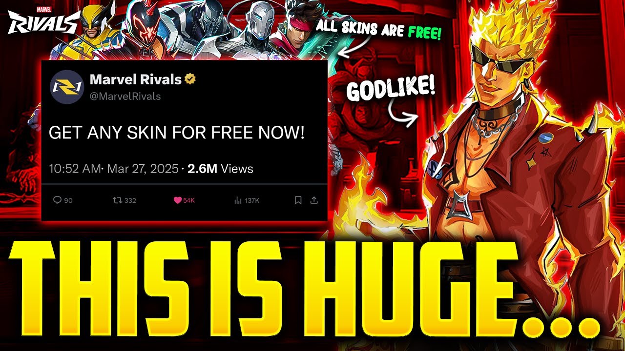 Marvel Rivals Released HUGE UPDATE... New FREE Skins, Units & More ...