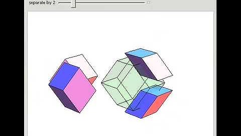 Rhombic Dodecahedron Made of Four Rhombohedra