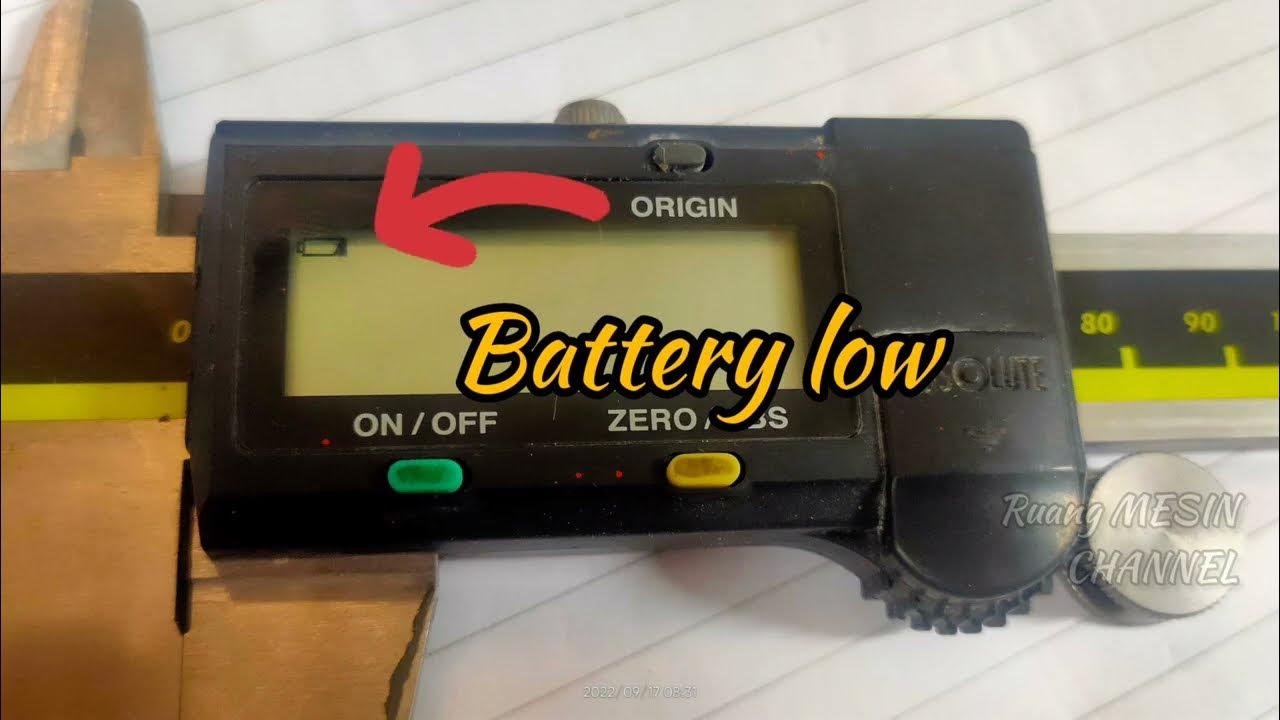 Reset Caliper Mitutoyo How to fix mitutoyo dashes flashing after