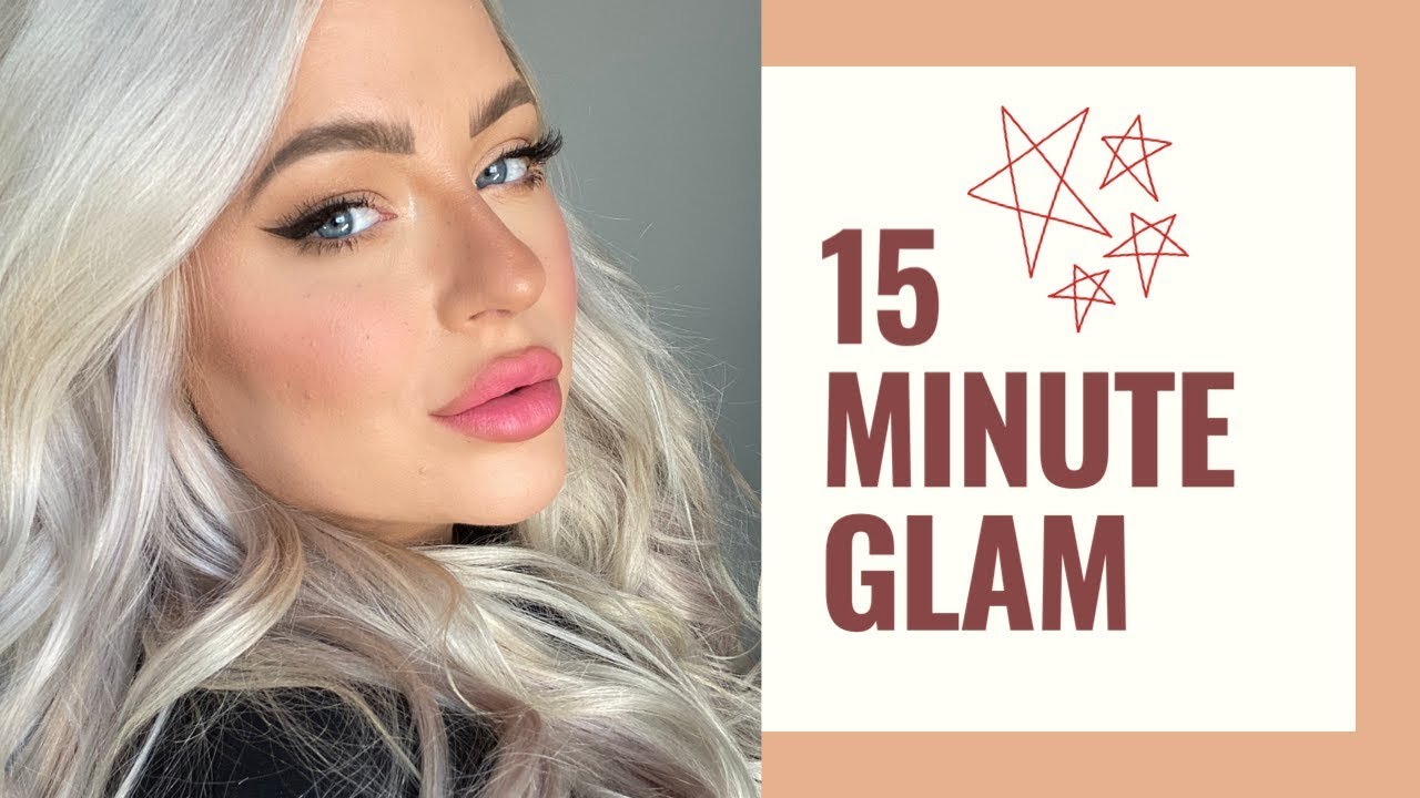 15 MINUTE GLAM MAKEUP USING ALL DRUGSTORE PRODUCTS!
