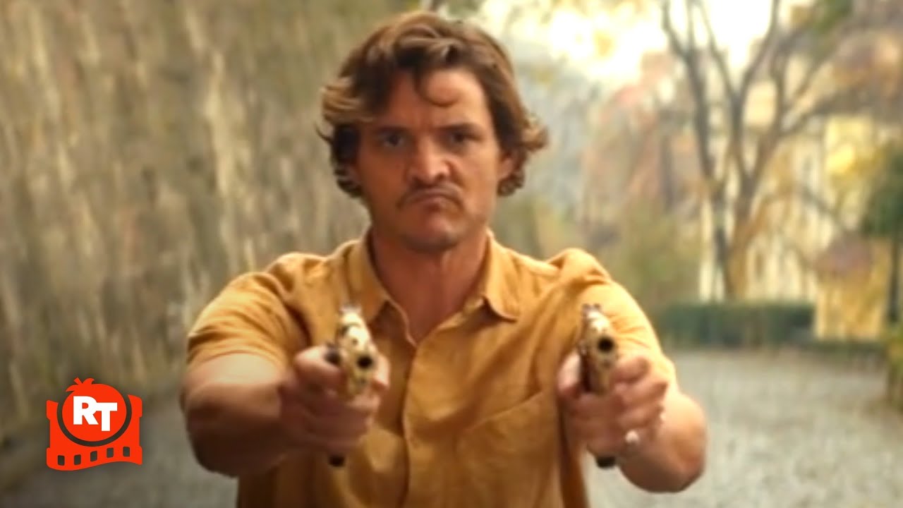 The Unbearable Weight of Massive Talent (2022) - Shooting Up Arms Dealers Scene