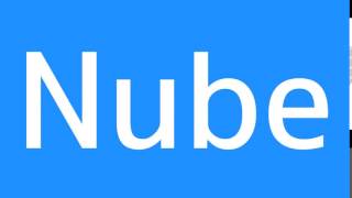 How to say Cloud in Spanish