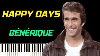 HAPPY DAYS - GÉNÉRIQUE | PIANO TUTORIEL