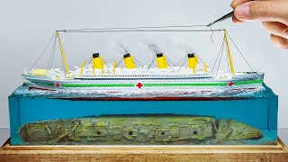 BRITANNIC WRECK (BEFORE AND AFTER) DIORAMA/ How to make/ DIY/ TITANIC SISTER SHIP