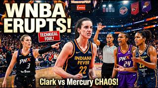 Caitlin Clark vs Mercury Gets HEATED! Sophie Cunningham DEFENDS Fever as WNBA Erupts