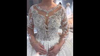 Amanda Novias Beautiful crystal wedding dress 2021 say yes to the dress @amandanovias